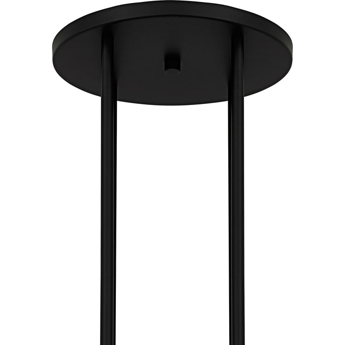 Quoizel WID5050MBK Eight Light Chandelier, Matte Black