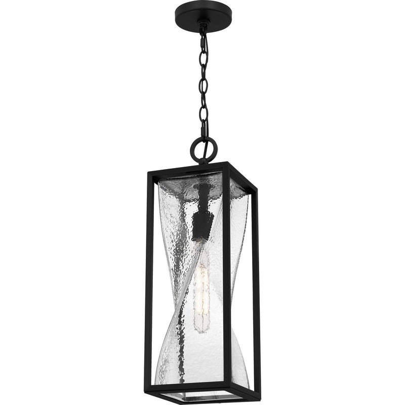 Quoizel ZAR1507MBK One Light Mini Pendant, Matte Black