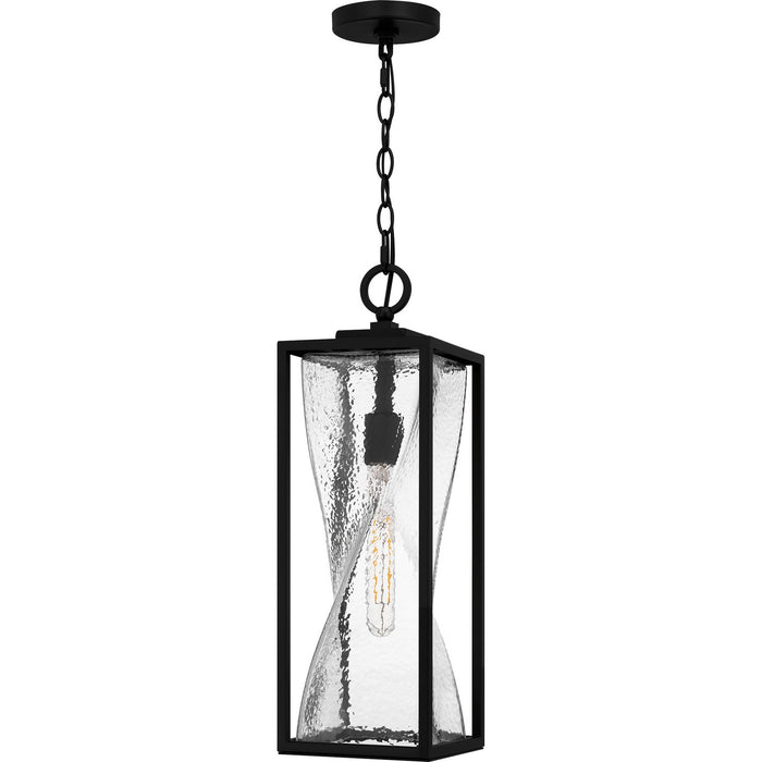 Quoizel ZAR1907MBK One Light Outdoor Hanging Lantern, Matte Black