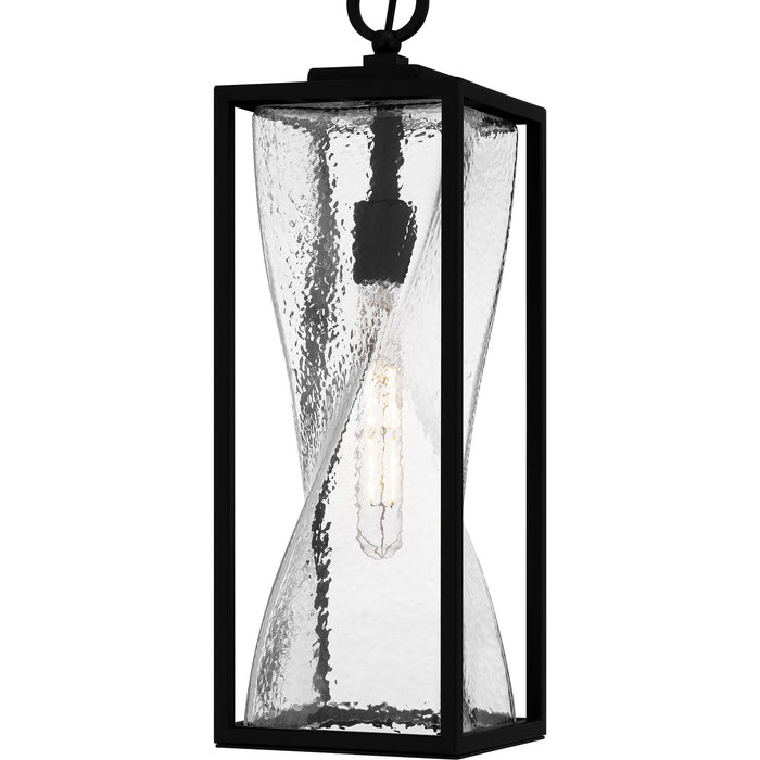 Quoizel ZAR1907MBK One Light Outdoor Hanging Lantern, Matte Black