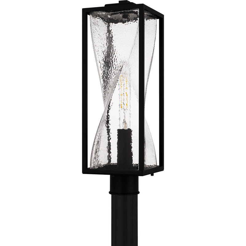 Quoizel ZAR9007MBK One Light Outdoor Post Lantern, Matte Black