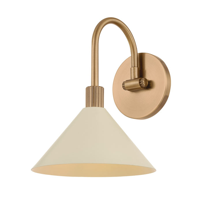 Troy Lighting B1809-PBR/SSD One Light Bath, Patina Brass And Soft Sand
