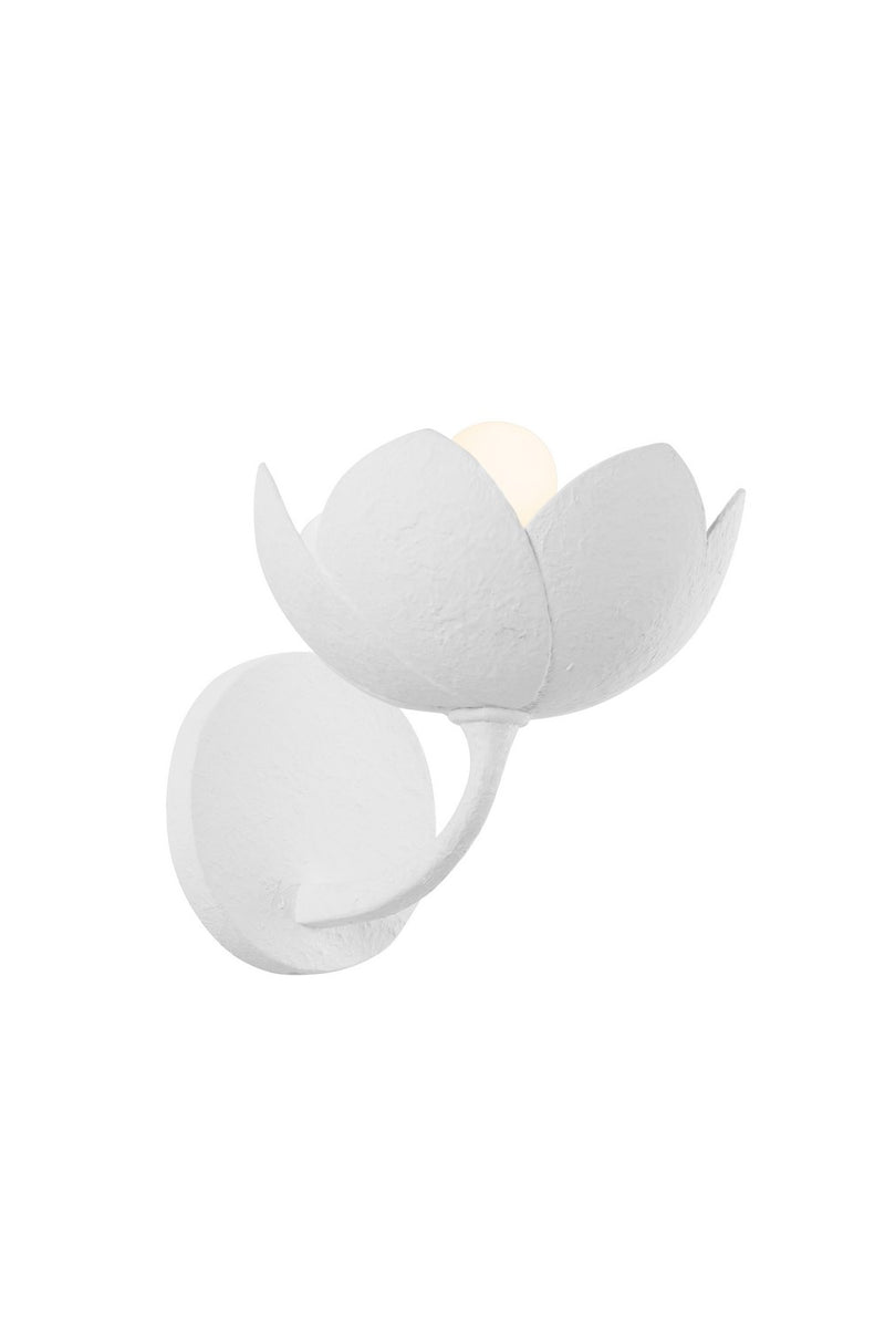 Troy Lighting B2008-GSW One Light Wall Sconce, Gesso White