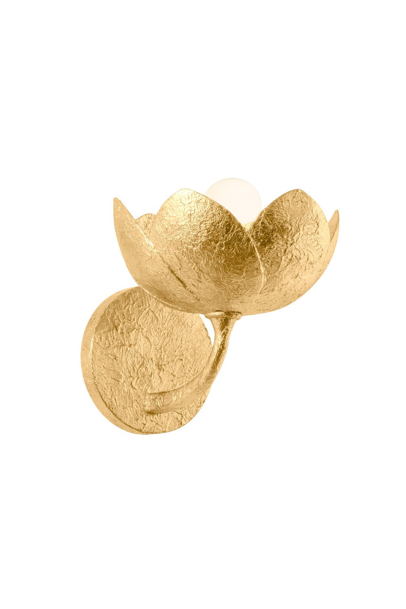 Troy Lighting B2008-VGL One Light Wall Sconce, Vintage Gold Leaf