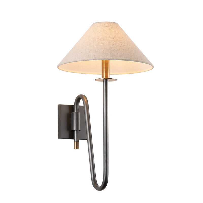 Troy Lighting B2121-PBR/GRA One Light Wall Sconce, Patina Brass And Graphite