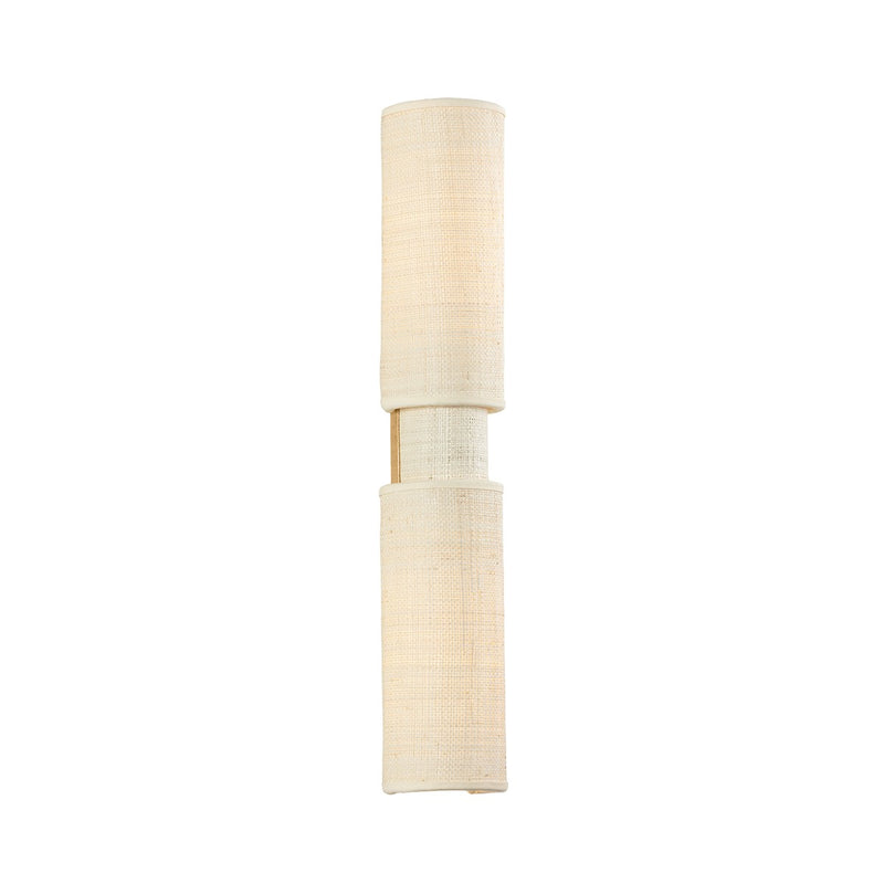 Troy Lighting B2725-VGL Two Light Wall Sconce, Vintage Gold Leaf