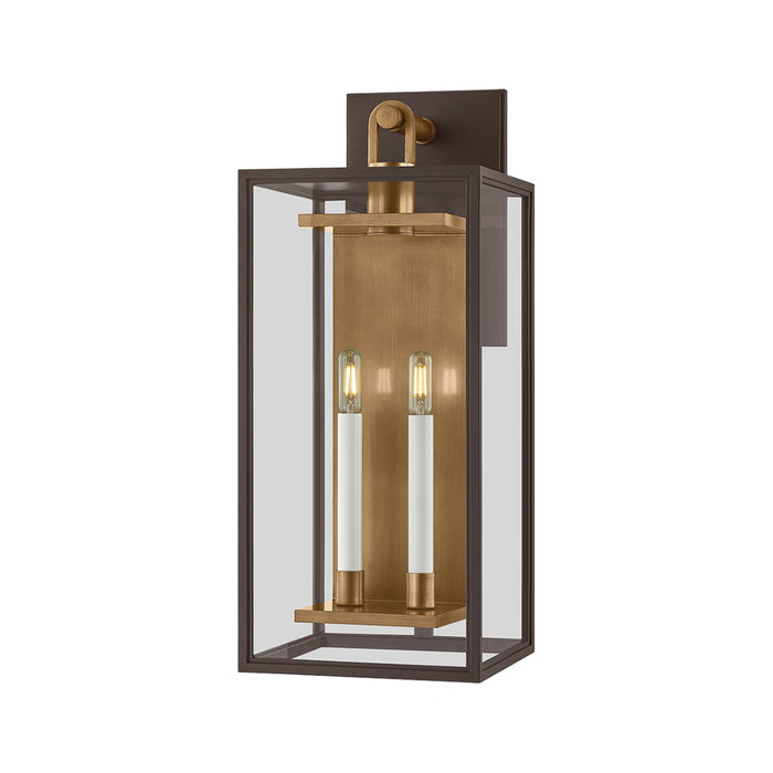 Troy Lighting B6524-PBR/TBZ Two Light Wall Sconce, Patina Brass/Textured Bronze