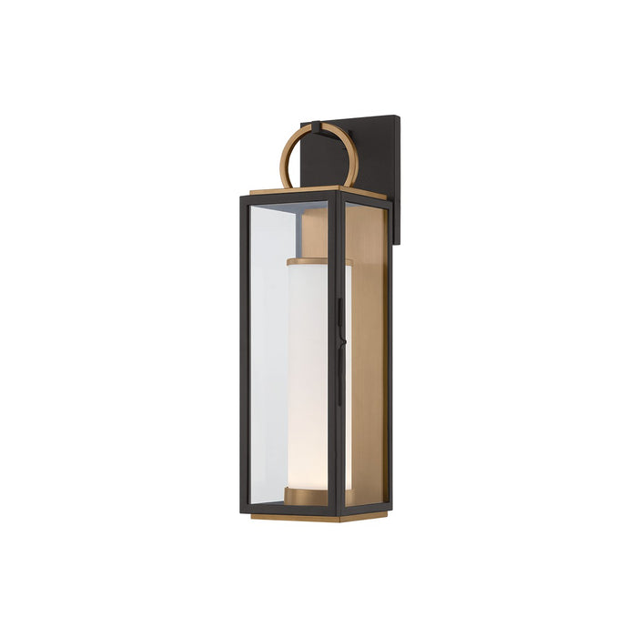 Troy Lighting B6718-PBR/TBK LED Wall Sconce, Patina Brass/Textured Black
