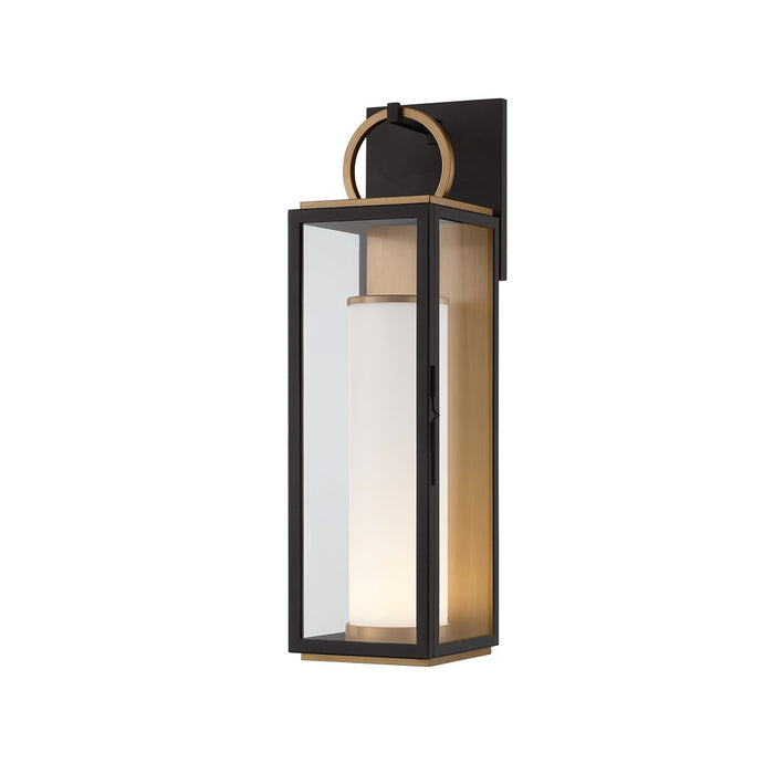 Troy Lighting B6723-PBR/TBK LED Wall Sconce, Patina Brass/Textured Black