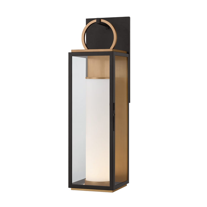 Troy Lighting B6730-PBR/TBK LED Wall Sconce, Patina Brass/Textured Black