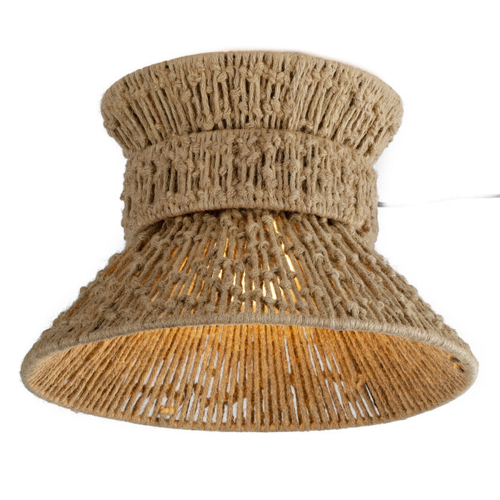 Troy Lighting C4915-PBR One Light Flush Mount, Patina Brass