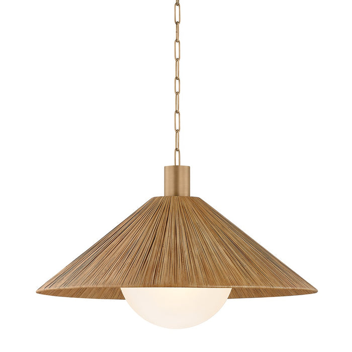 Troy Lighting F1432-PBR One Light Pendant, Patina Brass
