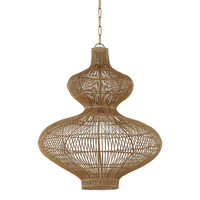 Troy Lighting F3828-PBR One Light Pendant, Patina Brass