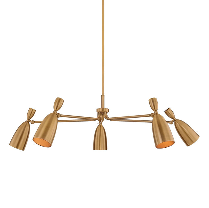 Troy Lighting F4050-PBR LED Chandelier, Patina Brass