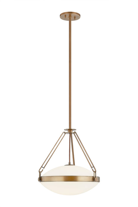 Troy Lighting F4516-PBR One Light Pendant, Patina Brass