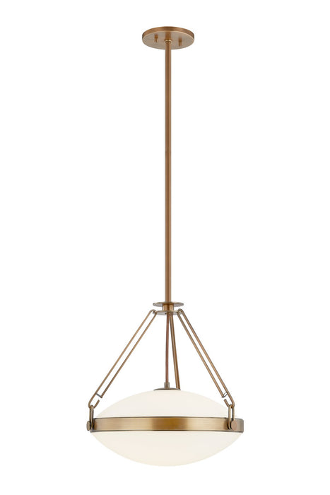 Troy Lighting F4521-PBR One Light Pendant, Patina Brass