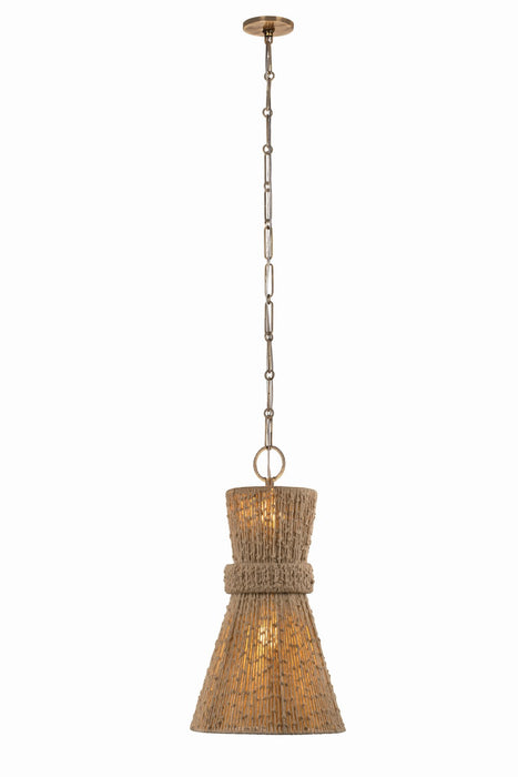 Troy Lighting F4914-PBR Two Light Pendant, Patina Brass