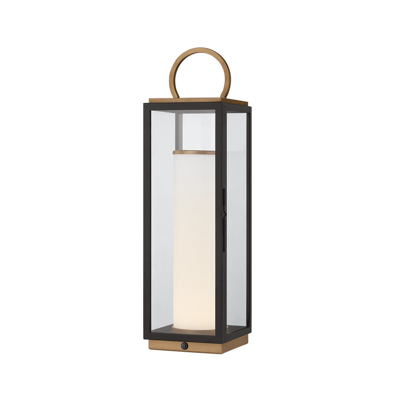 Troy Lighting RTL6723-PBR/TBK LED Table Lamp, Patina Brass/Textured Black