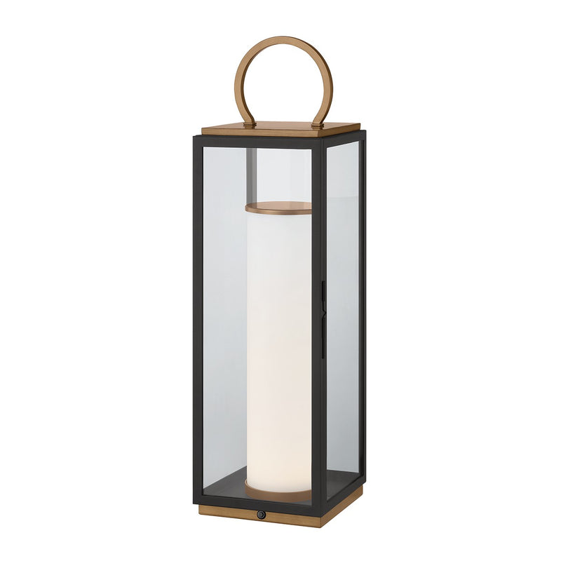 Troy Lighting RTL6729-PBR/TBK LED Table Lamp, Patina Brass/Textured Black