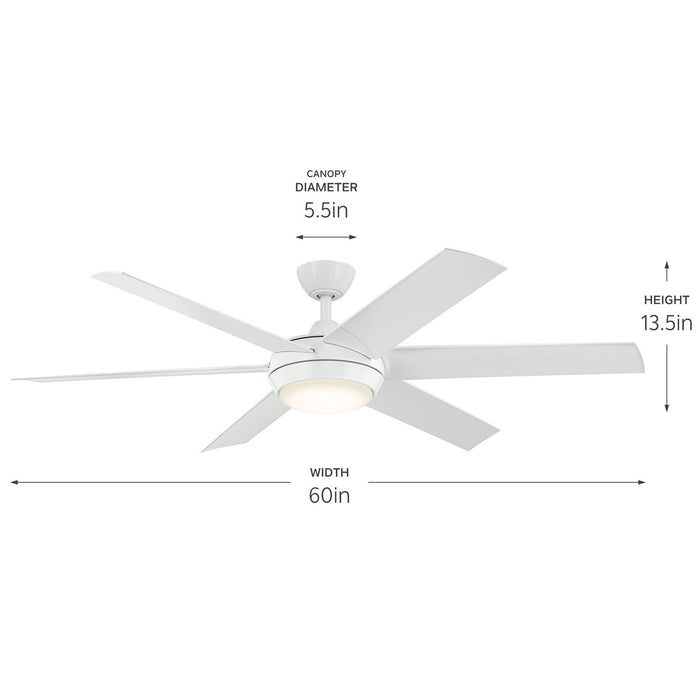 Kichler 310260WH 60" Ceiling Fan, White