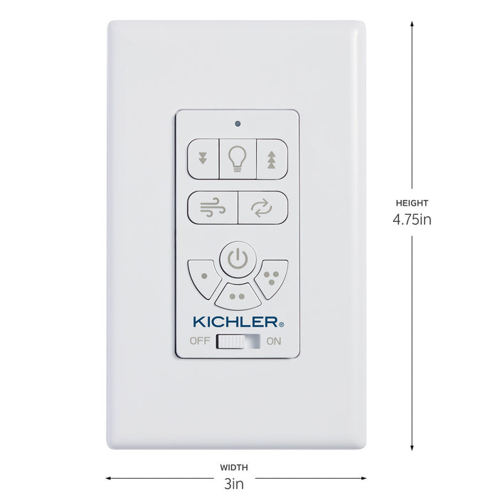 Kichler 370155 Wall Control Kit, White