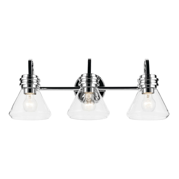 Kichler 55155CHCLR Three Light Bath, Chrome