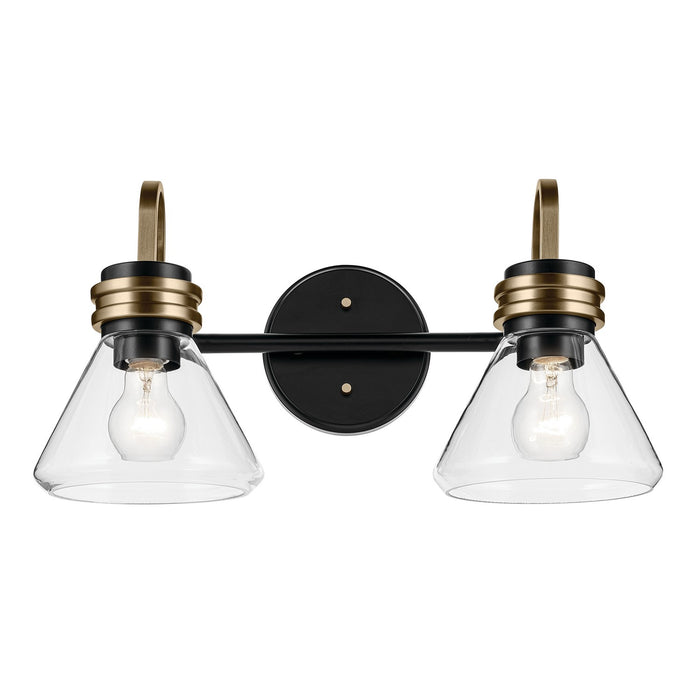 Kichler 55154BKCLR Two Light Bath, Black
