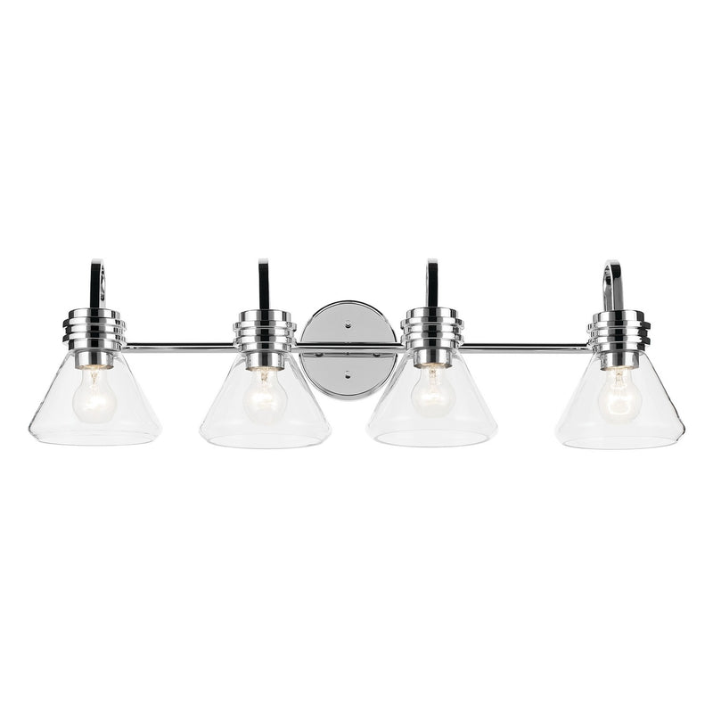 Kichler 55156CHCLR Four Light Bath, Chrome