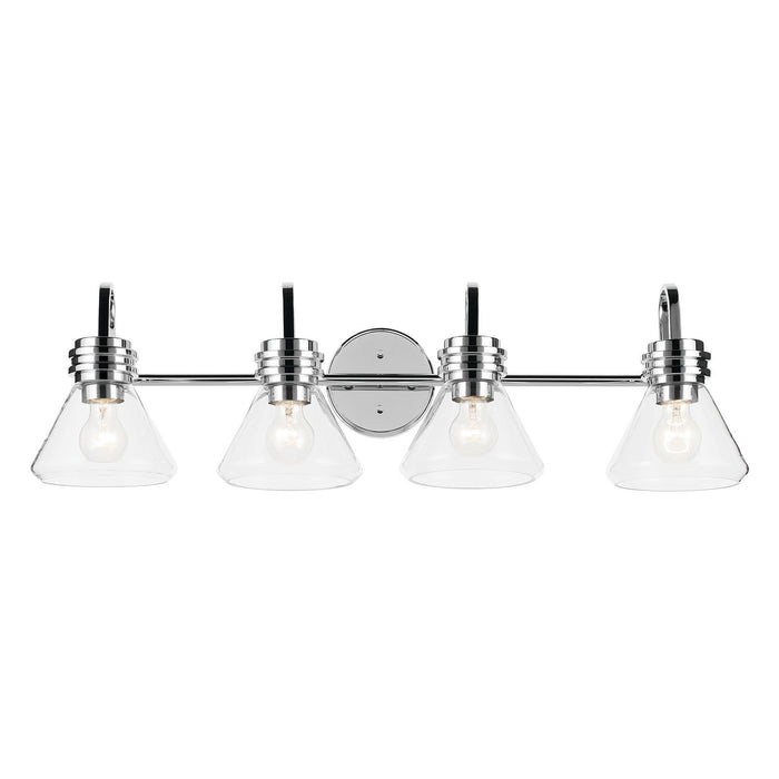 Kichler 55156CHCLR Four Light Bath, Chrome