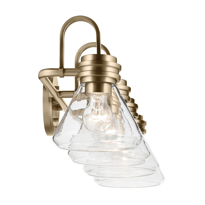 Kichler 55156CPZCLR Four Light Bath, Champagne Bronze