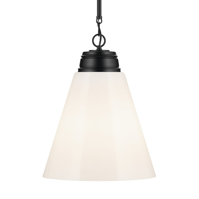 Kichler 52662BK One Light Pendant, Black