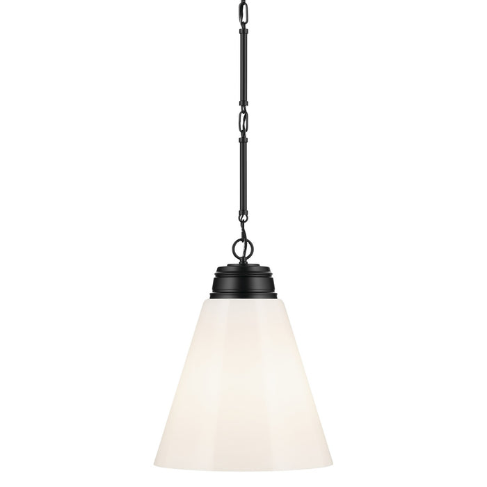 Kichler 52662BK One Light Pendant, Black