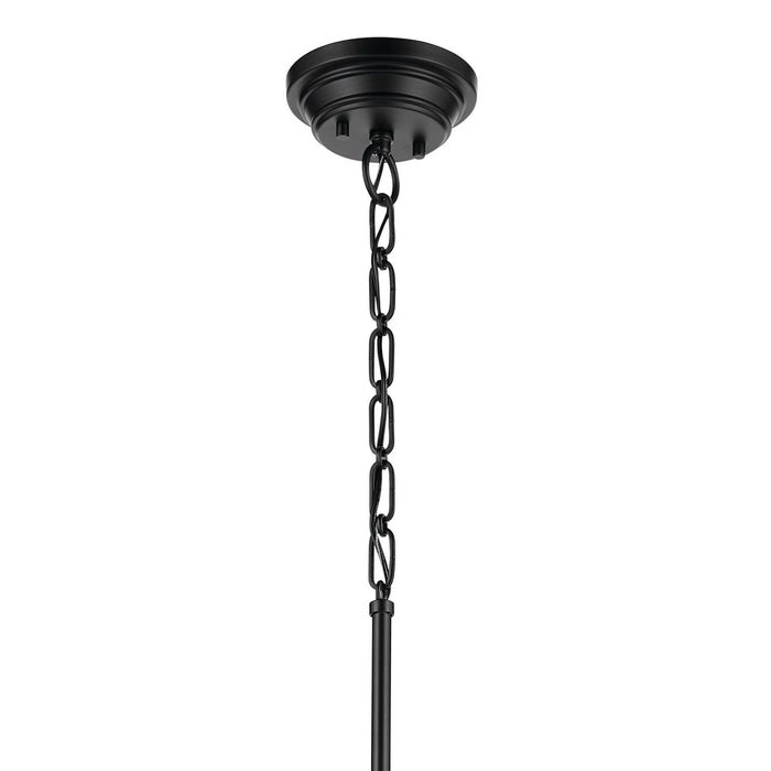 Kichler 52662BKCLR One Light Pendant, Black