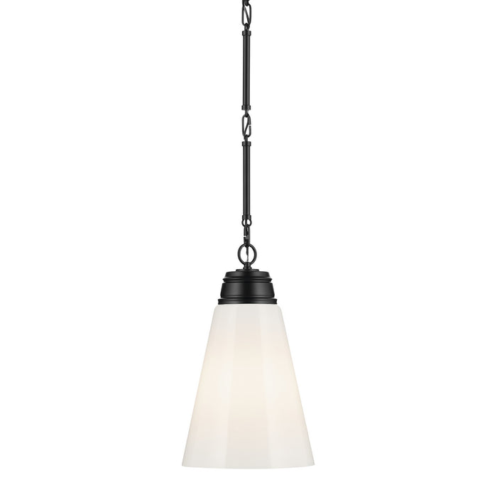 Kichler 52661BK One Light Pendant, Black