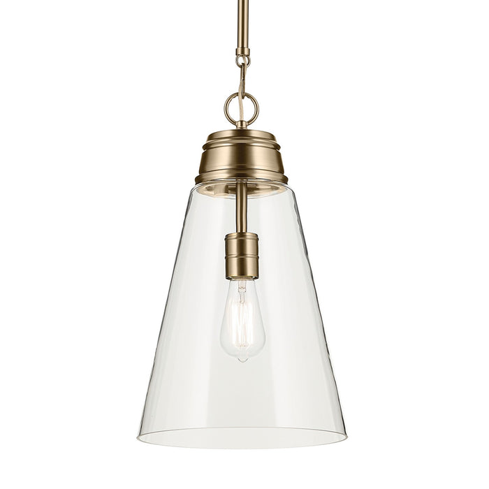 Kichler 52661CPZCLR One Light Pendant, Champagne Bronze