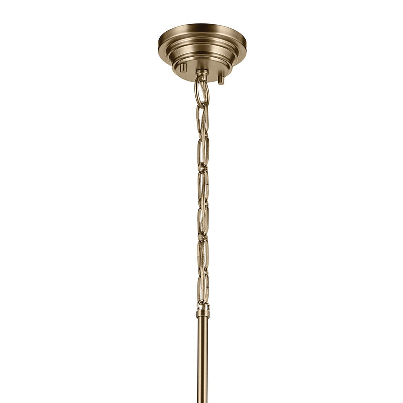 Kichler 52661CPZCLR One Light Pendant, Champagne Bronze