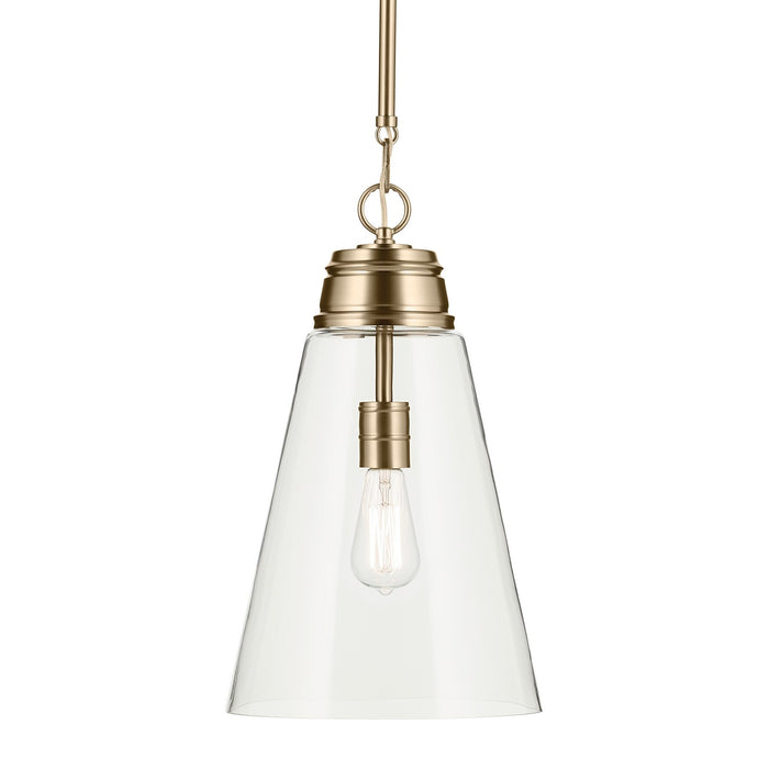 Kichler 52661CPZCLR One Light Pendant, Champagne Bronze