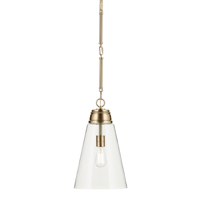 Kichler 52661CPZCLR One Light Pendant, Champagne Bronze