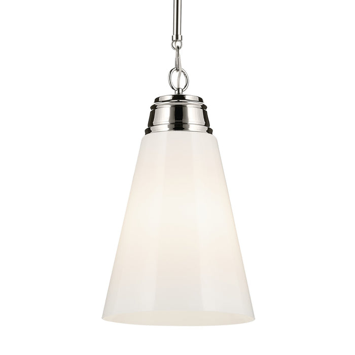 Kichler 52661PN One Light Pendant, Polished Nickel