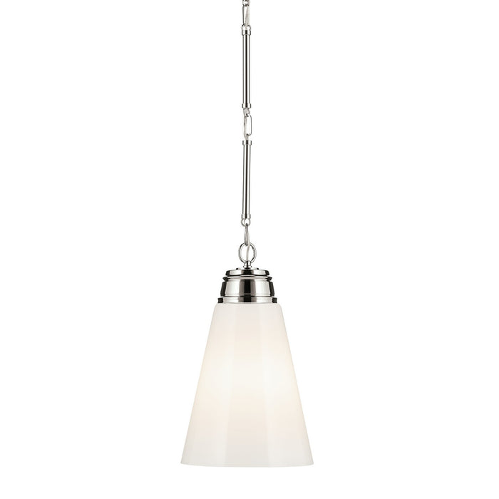 Kichler 52661PN One Light Pendant, Polished Nickel