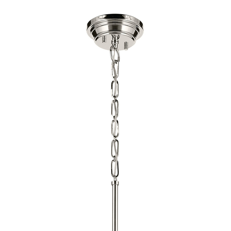 Kichler 52662PN One Light Pendant, Polished Nickel