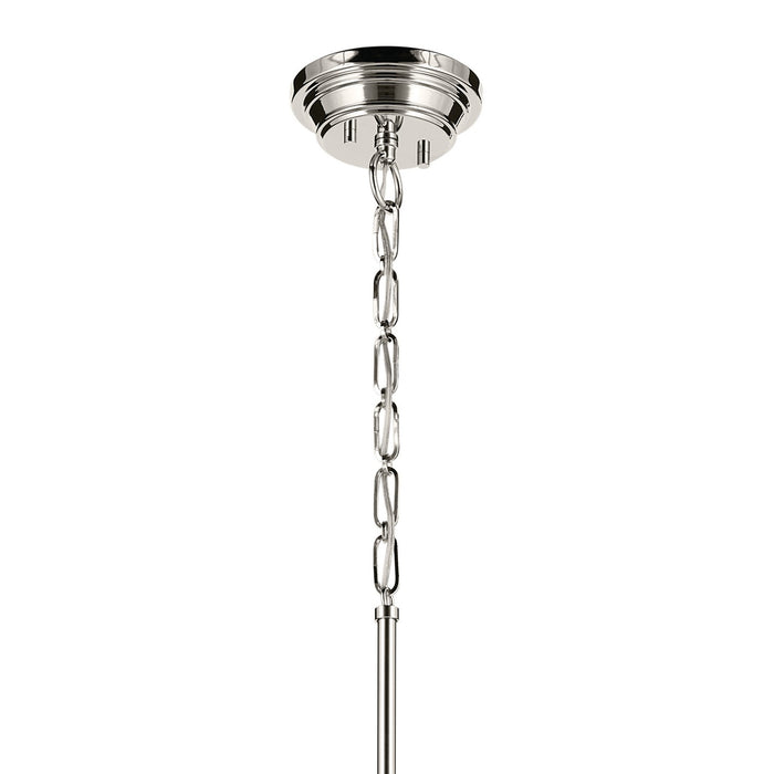Kichler 52662PNCLR One Light Pendant, Polished Nickel