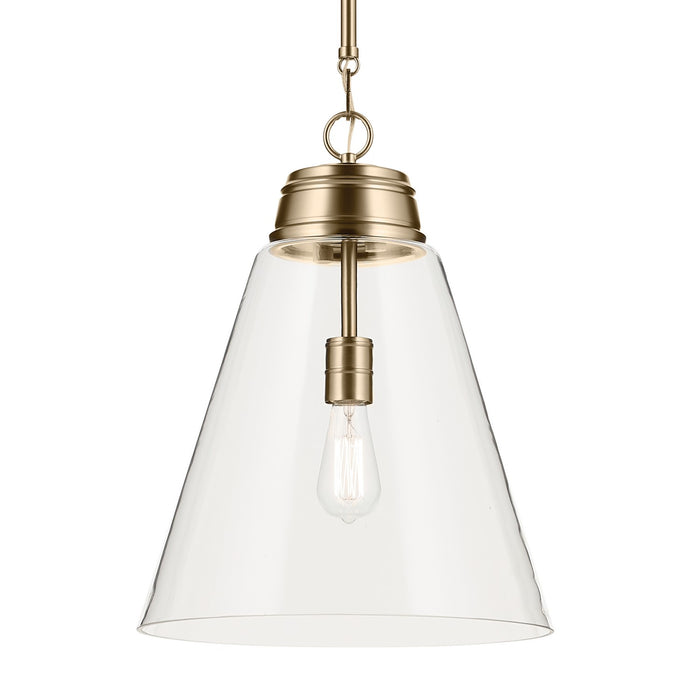 Kichler 52662CPZCLR One Light Pendant, Champagne Bronze