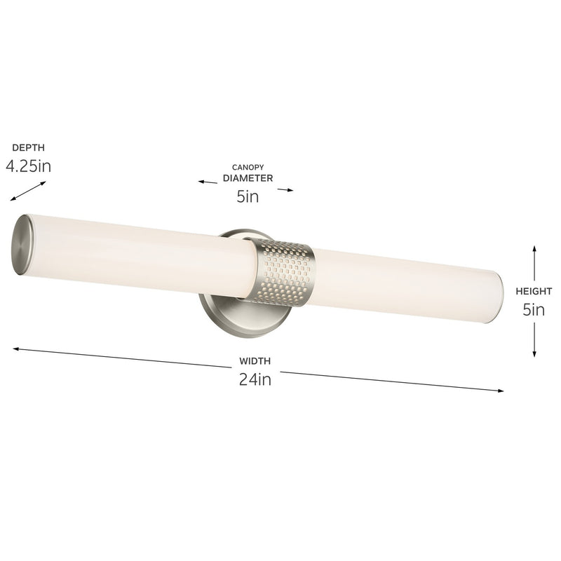 Kichler 55192NILED LED Linear Bath, Brushed Nickel
