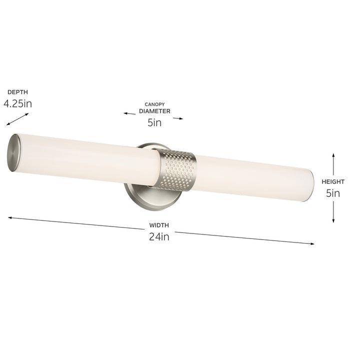 Kichler 55192NILED LED Linear Bath, Brushed Nickel