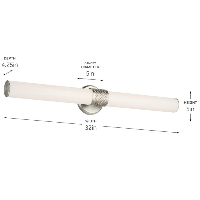 Kichler 55193NILED LED Linear Bath, Brushed Nickel
