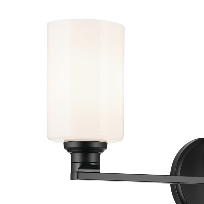 Kichler 55226BK Three Light Bath, Black