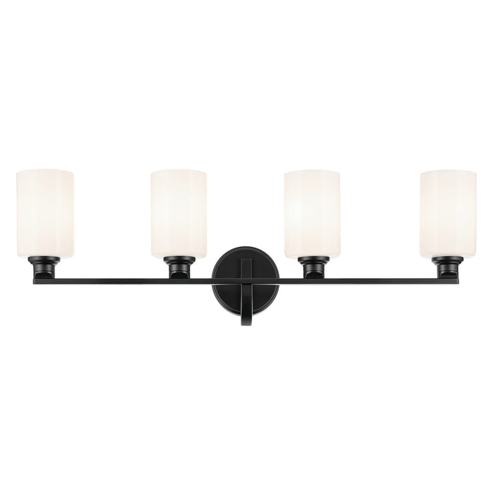 Kichler 55227BK Four Light Bath, Black