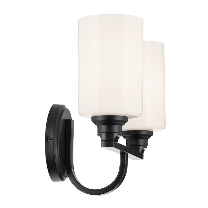 Kichler 55225BK Two Light Bath, Black