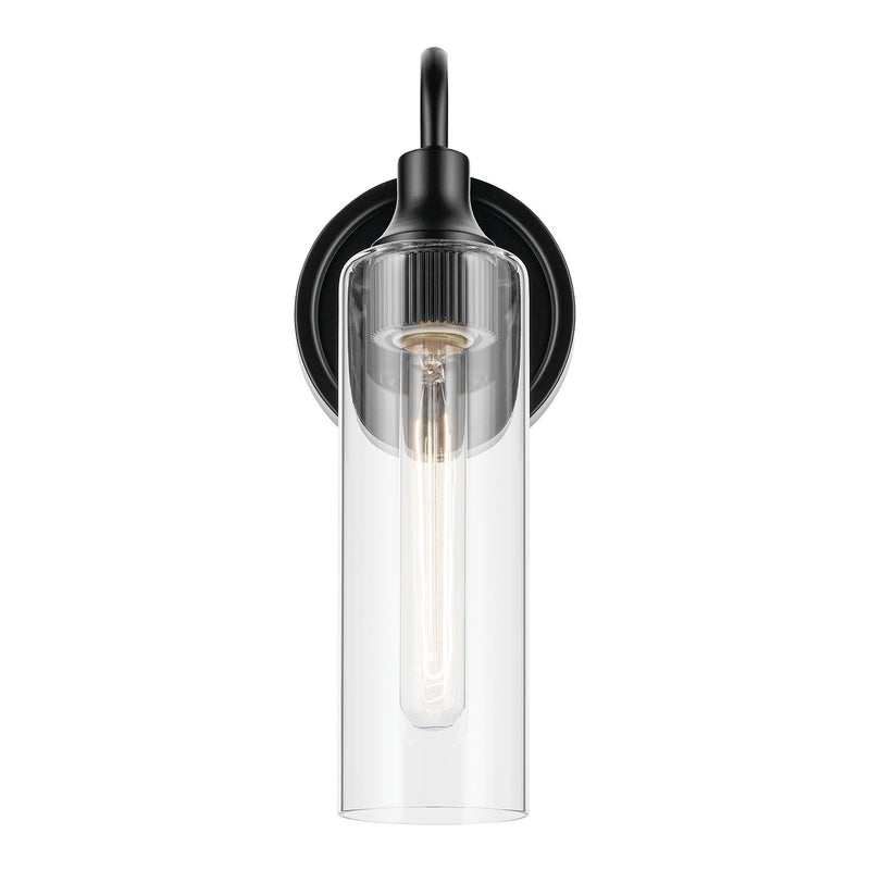 Kichler 55209BK One Light Wall Sconce, Black